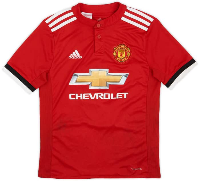 2017-18 Manchester United Home Shirt Lukaku #9 - 7/10 - (M.Boys)