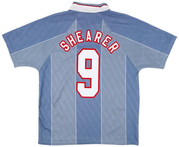 1996-97 England Away Shirt Shearer #9 - 8/10 - (L)