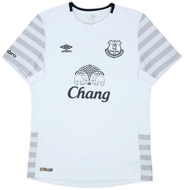 2015-16 Everton Away Shirt Baines #3 - 7/10 - (L)