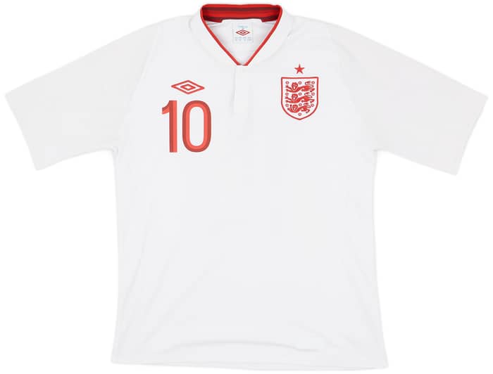2012-13 England Home Shirt Rooney #10 - 7/10 - (M/L)