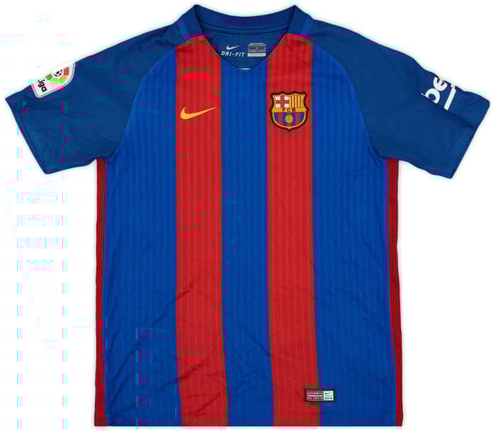 2016-17 Barcelona Home Shirt - 8/10 - (L.Boys)
