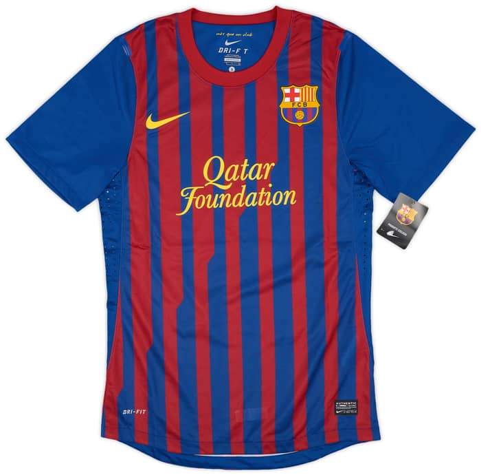 2011-12 Barcelona Player Issue Home Shirt Messi #10 (S)
