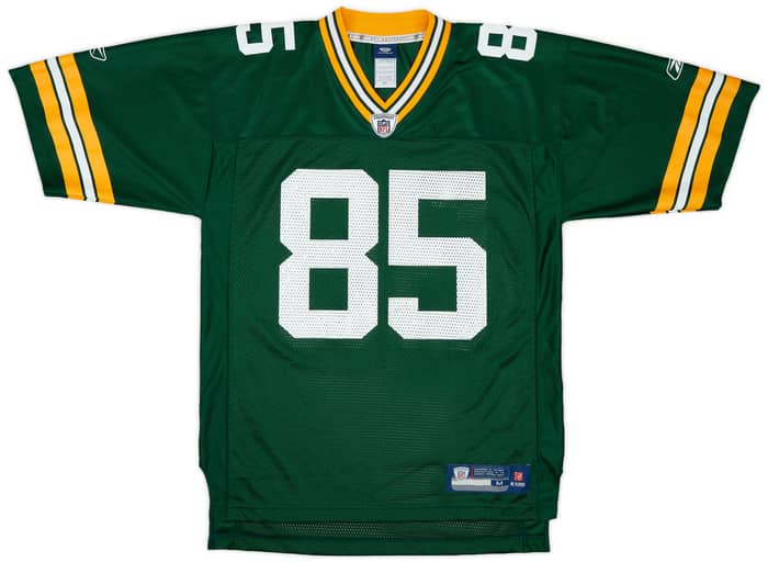 2008-11 Green Bay Packers Jennings #85 Reebok On Field Home Jersey - 9/10 - (M)