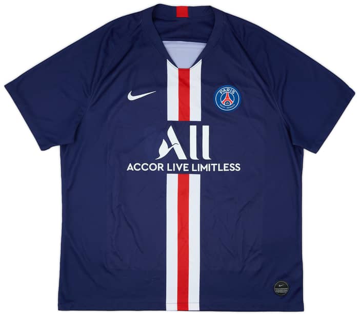 2019-20 Paris Saint-Germain Home Shirt Mbappe #7 - 8/10 - (XXL)