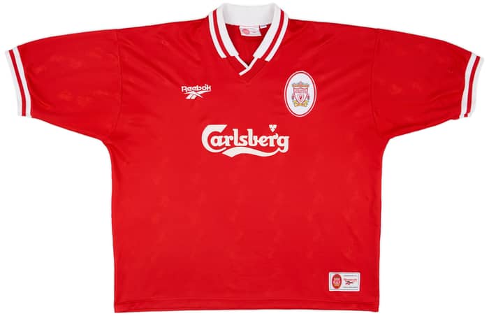 1996-98 Liverpool Home Shirt Fowler #9 - 8/10 - (XXL)