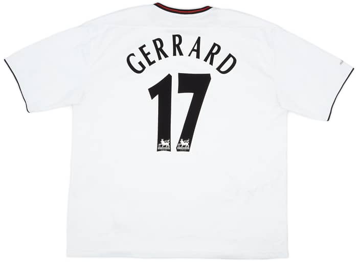2003-04 Liverpool Away Shirt Gerrard #17 - 7/10 - (XXL)