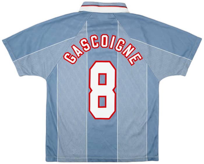 1996-97 England Away Shirt Gascoigne #8 - 6/10 - (M)