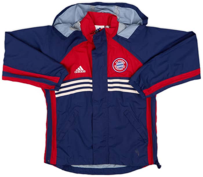 1998-99 Bayern Munich adidas Hooded Rain Jacket - 7/10 - (M.Boys)