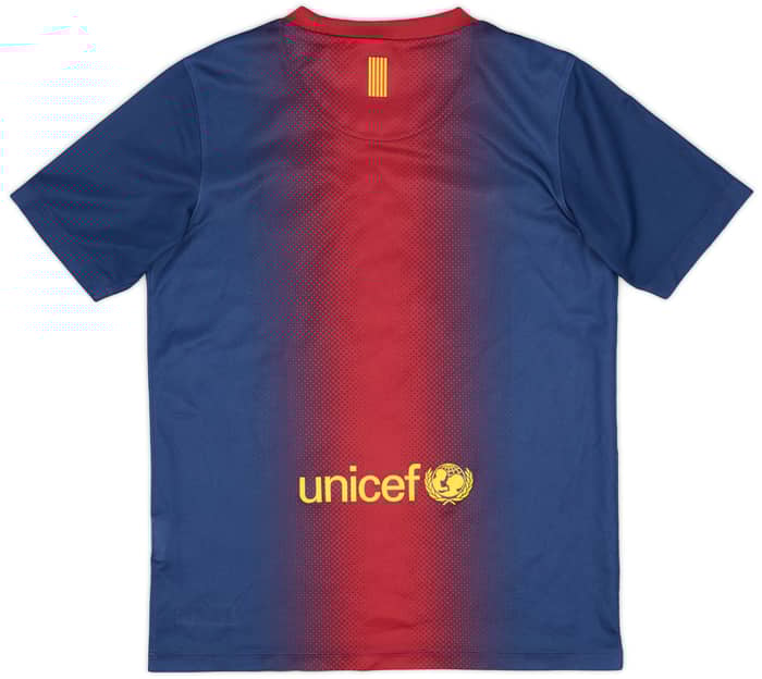 2012-13 Barcelona Home Shirt - 9/10 - (M.Boys)