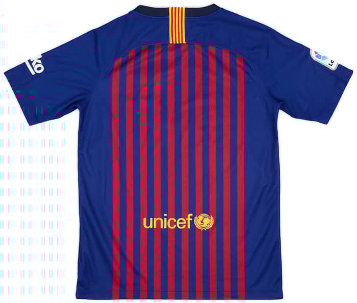 2018-19 Barcelona Home Shirt - 8/10 - (XL.Boys)