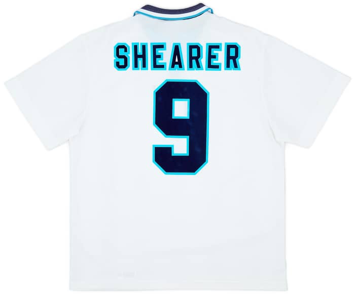 1995-97 England Home Shirt Shearer #9 - 6/10 - (XL)