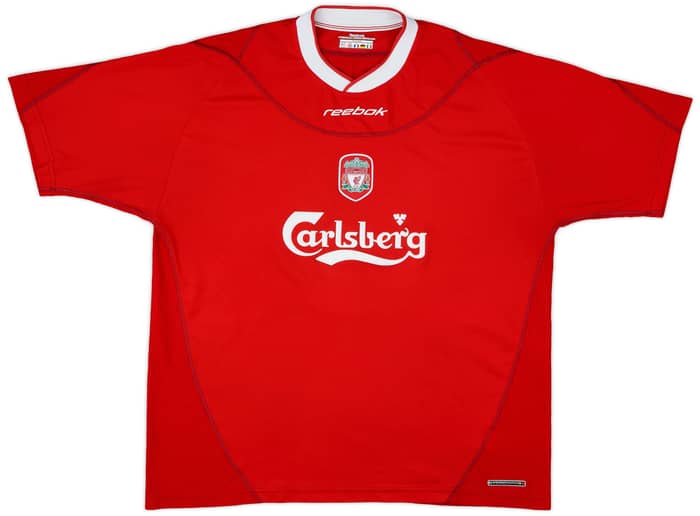 2000-02 Liverpool Home Shirt Gerrard #17 - 6/10 - (XL)