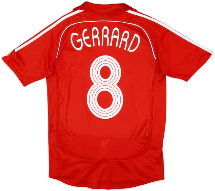 2006-08 Liverpool Home Shirt Gerrard #8 - 6/10 - (S)