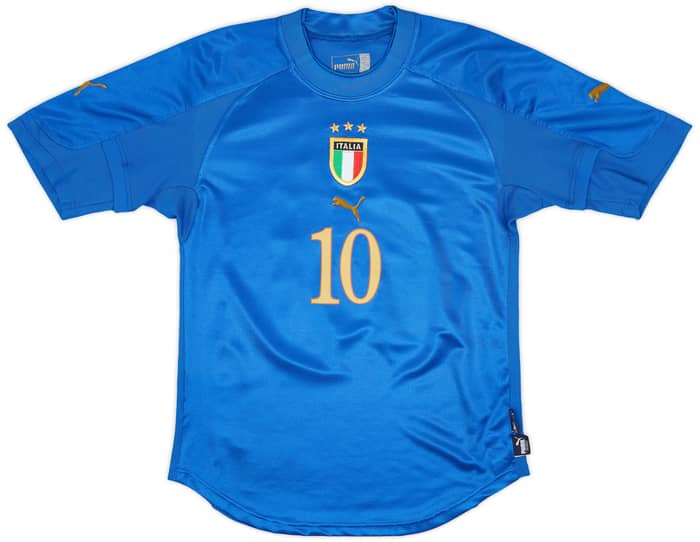 2004-06 Italy Home Shirt Baggio #10 - 7/10 - (S)