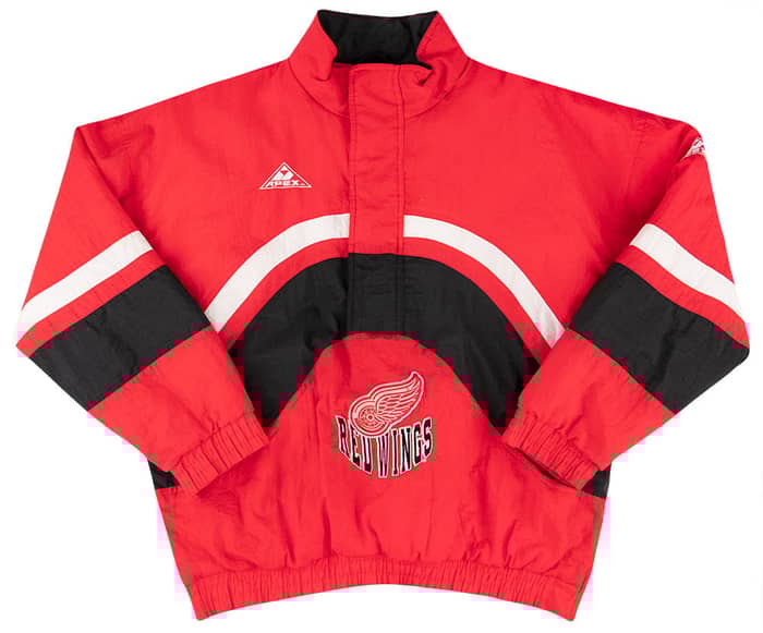 1990s Detroit Red Wings Apex 1/2 Zip Coat L