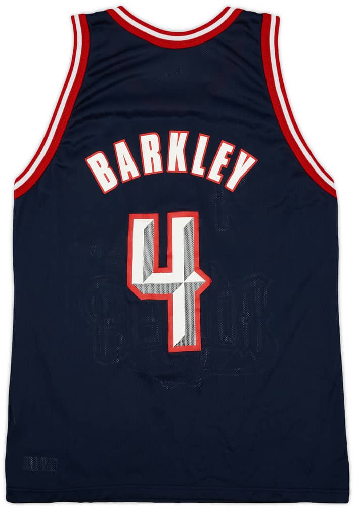 1996-00 Houston Rockets Barkley #4 Champion Away Jersey - 9/10 - (L)