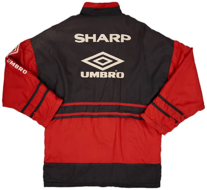 1996-97 Manchester United Umbro Padded Bench Coat - 6/10 - (M)