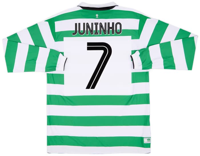 2004-05 Celtic Home L/S Shirt Juninho #7 - 9/10 - (L)