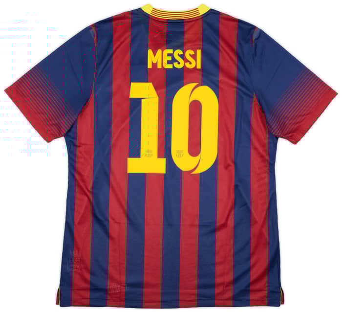2013-14 Barcelona Player Issue Home Shirt Messi #10 (XXL)