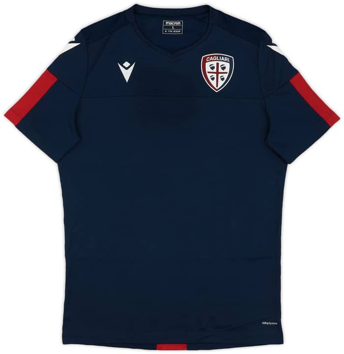 2020-21 Cagliari Macron Training Shirt - 9/10 - (L)