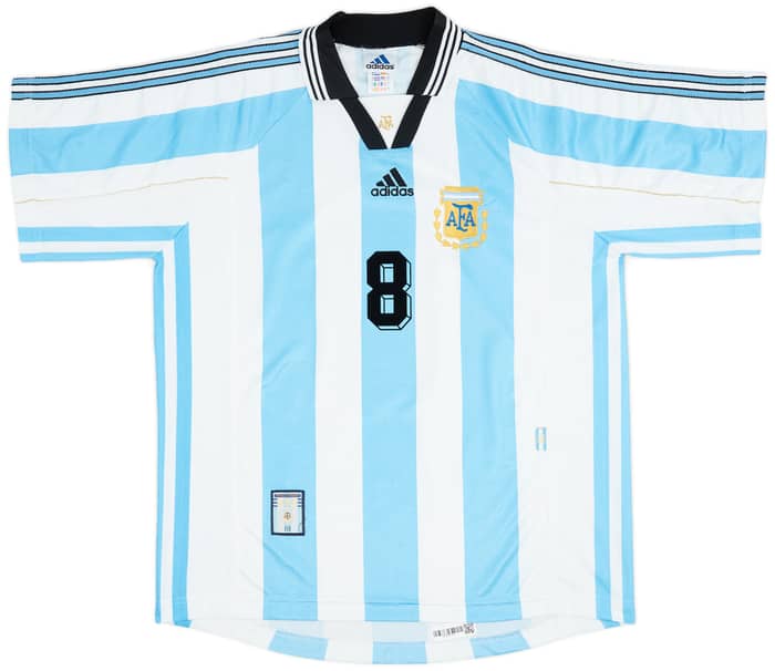 1998-99 Argentina Home Shirt Simeone #8 - 6/10 - (L)