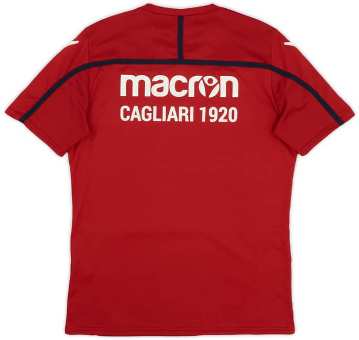 2018-19 Cagliari Macron Training Shirt - 9/10 - (XL.Boys)