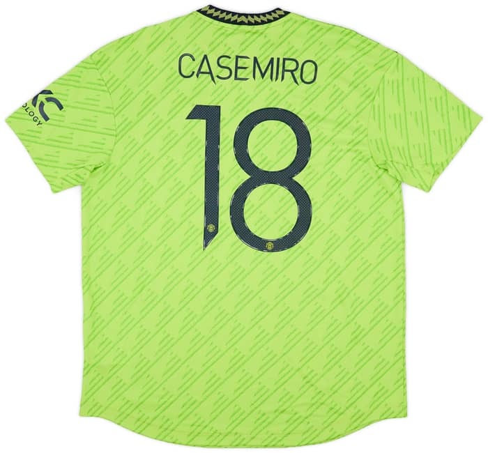 2022-23 Manchester United Authentic Third Shirt Casemiro #18 (XL)