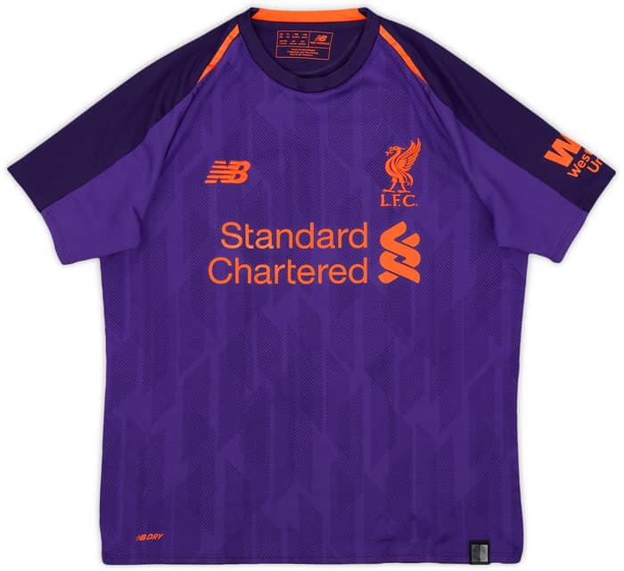 2018-19 Liverpool Away Shirt Virgil #4 - 7/10 - (L.Boys)