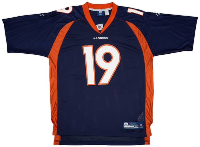 2008-11 Denver Broncos Royal #19 Reebok On Field Home Jersey - 6/10 - (XL)