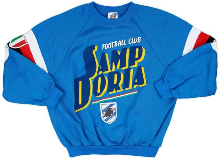 1990-91 Sampdoria Le Felpe Dei Grandi Club Sweat Top - 8/10 - (L)