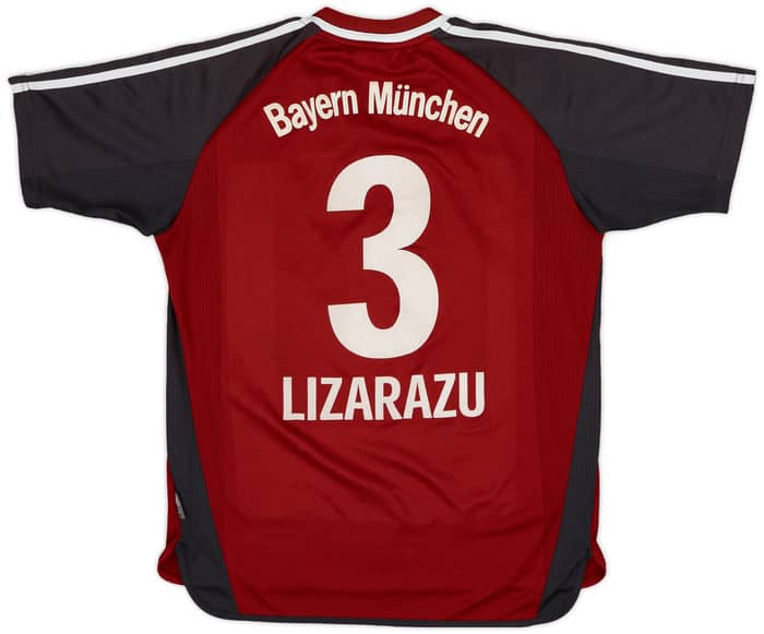 2001-02 Bayern Munich Home Shirt Lizarazu #3 - 8/10 - (XL.Boys)