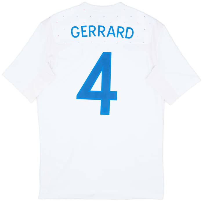 2010-11 England Home Shirt Gerrard #4 - 8/10 - (M)
