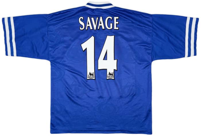 1996-98 Leicester Home Shirt Savage #14 - 7/10 - (L)