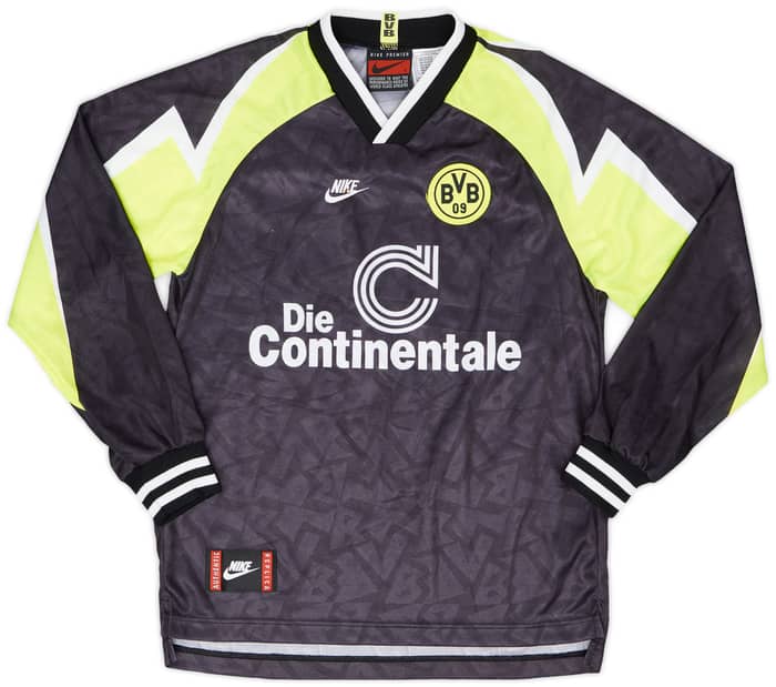 1995-96 Borussia Dortmund Away L/S Shirt - 6/10 - (L.Boys)