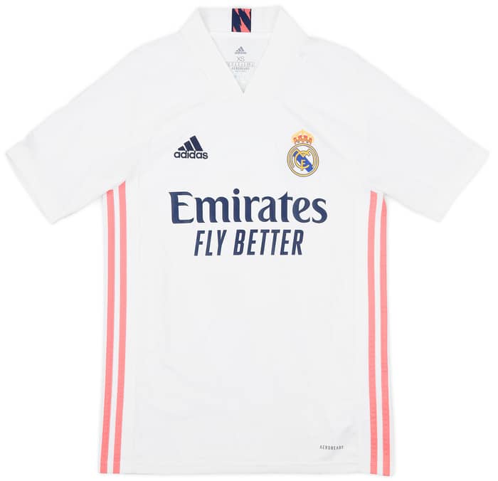 2020-21 Real Madrid Home Shirt Benzema #9 - 8/10 - (XS)