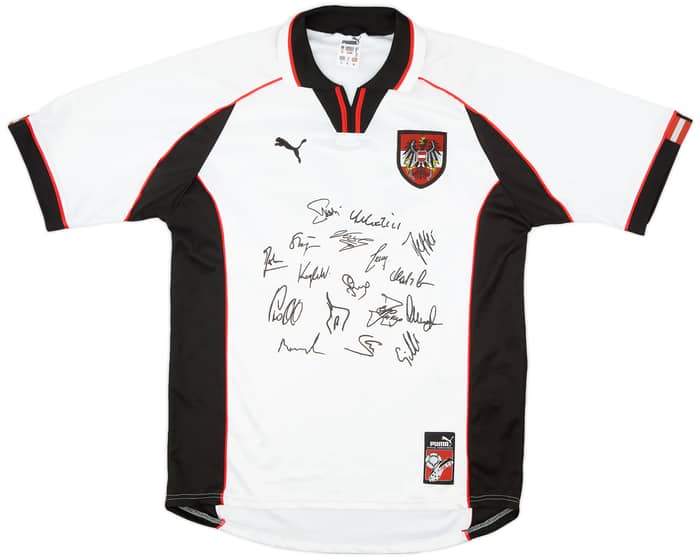1998 Austria 'Signed' Home Shirt #12 - 8/10 - (XL)