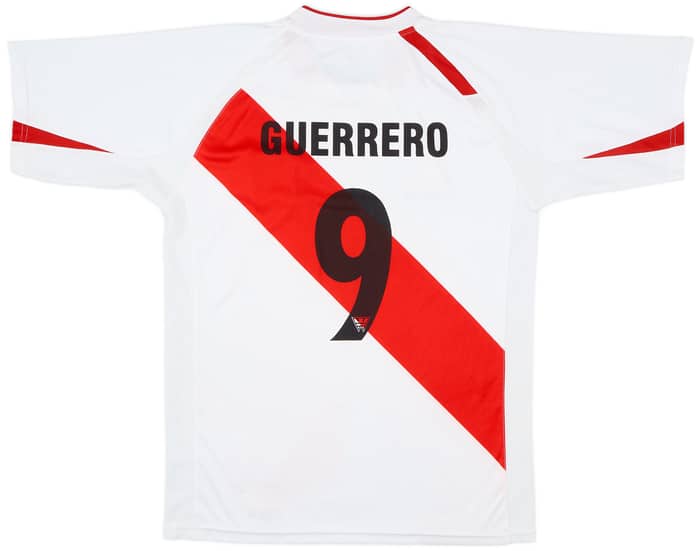 2007-09 Peru Home Shirt Guerrero #9 - 6/10 - (L)