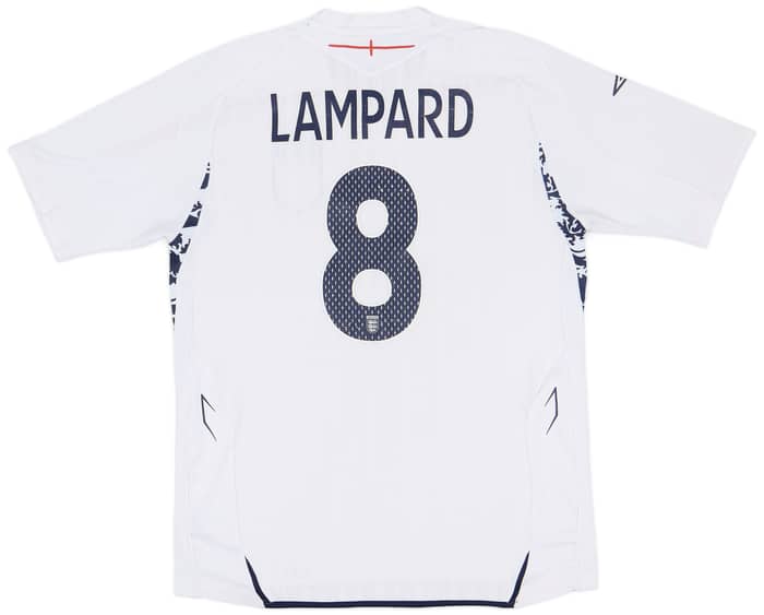 2007-09 England Home Shirt Lampard #8 - 6/10 - (L)