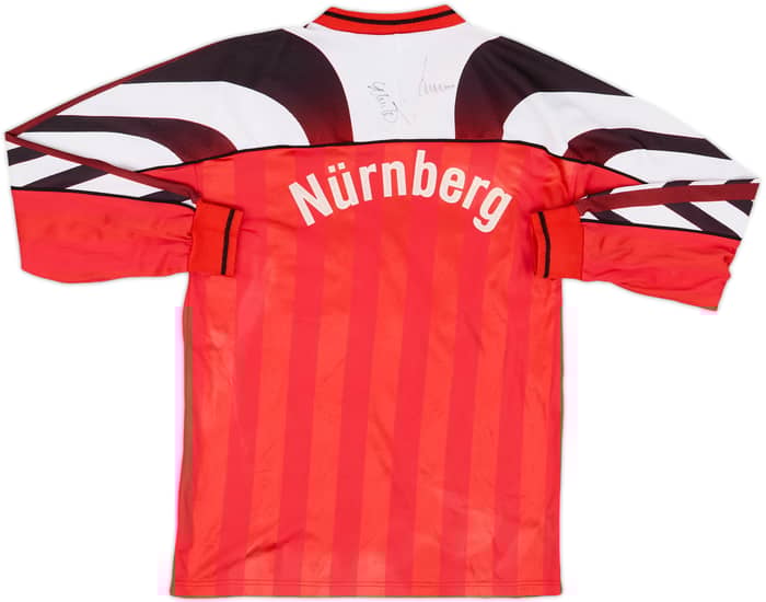 1995-96 Nurnberg Signed Home L/S Shirt - 6/10 - (XS)