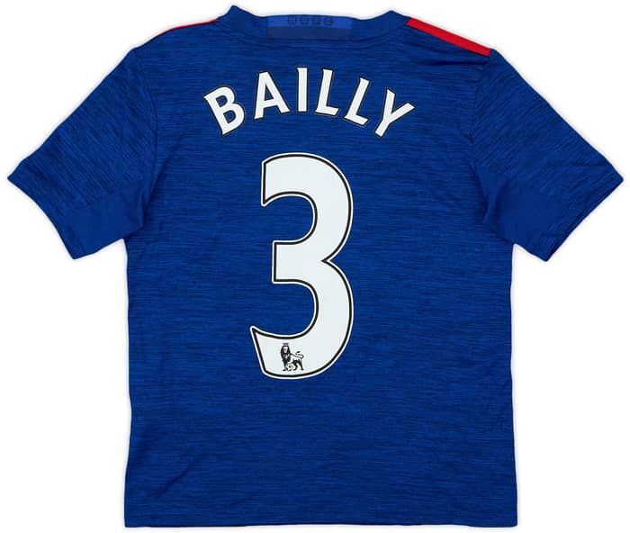 2016-17 Manchester United Away Shirt Bailly #3 - 9/10 - (S.Boys)