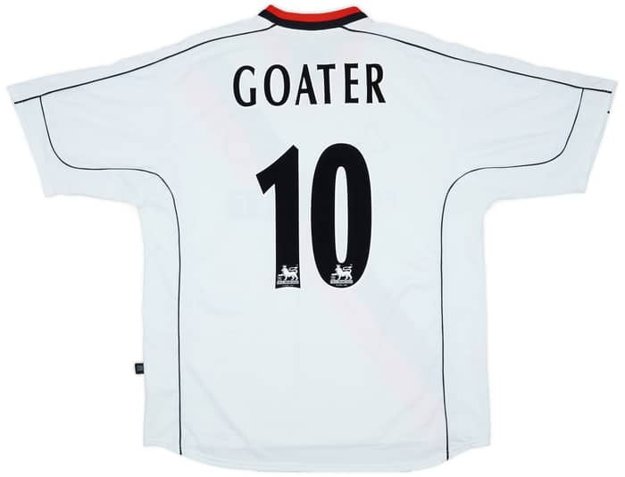 2002-03 Manchester City Away Shirt Goater #10 - 9/10 - (L)
