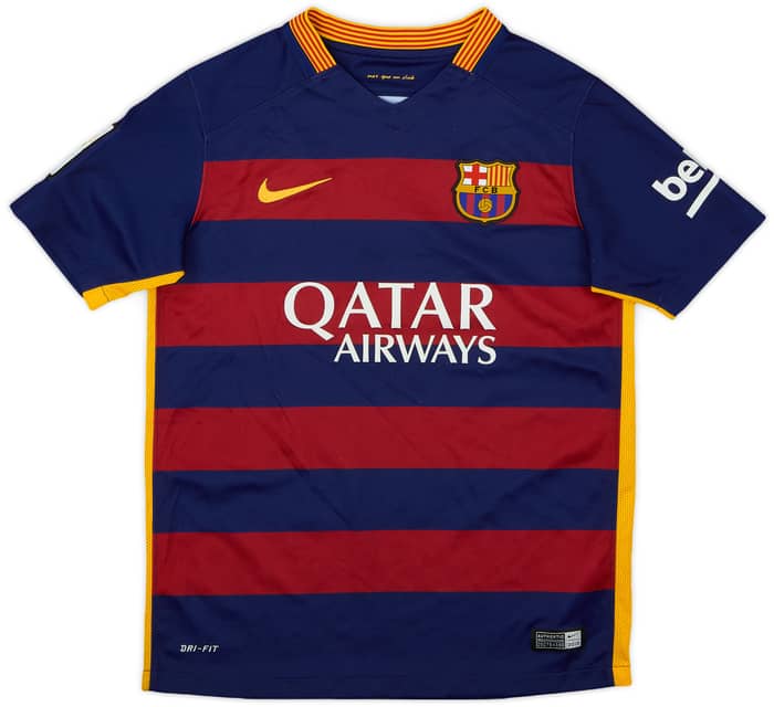 2015-16 Barcelona Home Shirt - 8/10 - (M.Boys)
