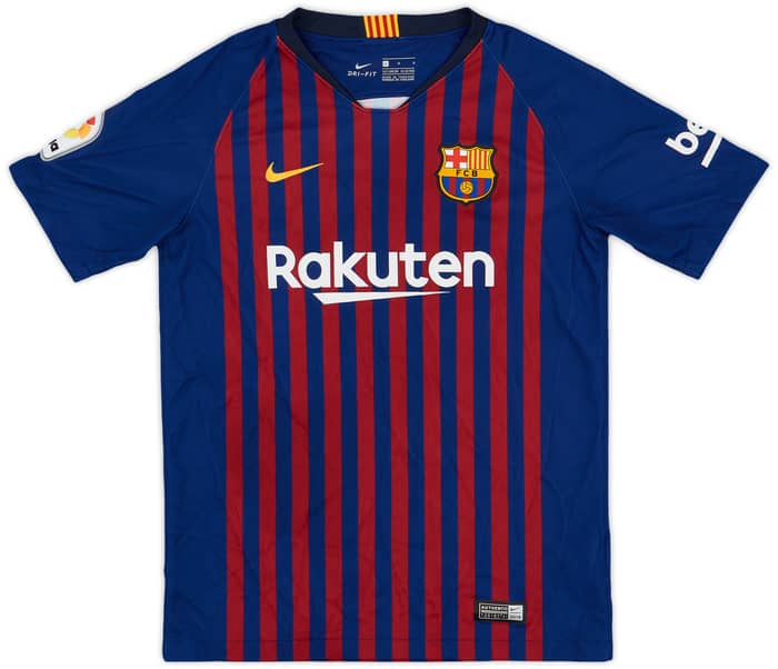 2018-19 Barcelona Home Shirt - 9/10 - (L.Boys)