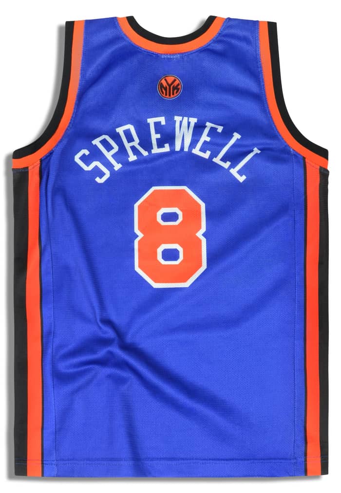 2001-03 New York Knicks Sprewell #8 Champion Jersey (Away) Y
