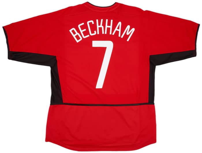 2002-04 Manchester United Home Shirt Beckham #7 - 5/10 - (L)