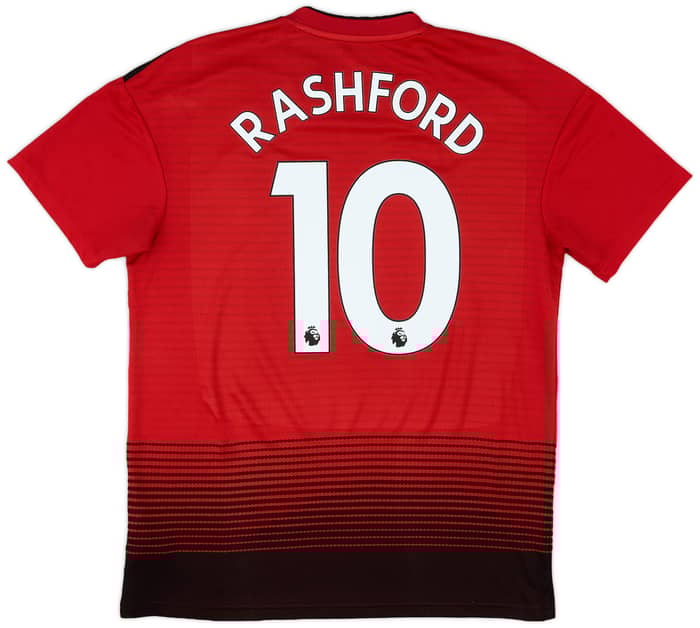 2018-19 Manchester United Home Shirt Rashford #10 - 8/10 - (M)