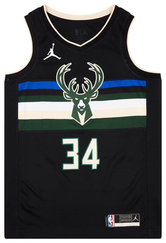 2020-22 Milwaukee Bucks Antetokounmpo #34 Nike Swingman Jersey (Alternate) M - *As New*