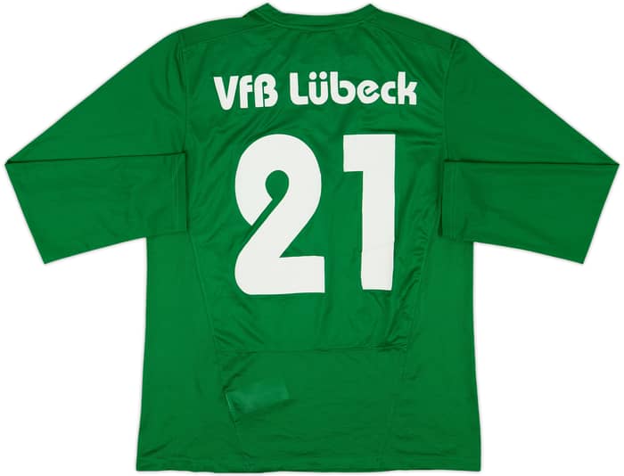 2009-10 VfB Lubeck Home L/S Shirt #21 - 9/10 - (M)