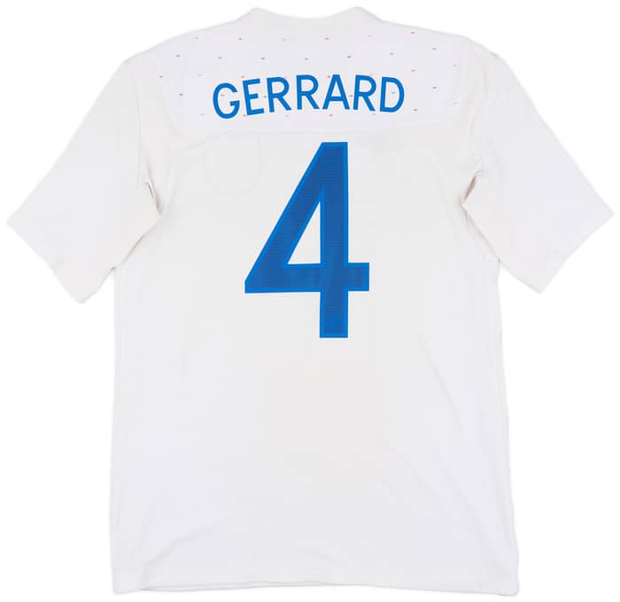 2010-11 England Home Shirt Gerrard #8 - 7/10 - (M)