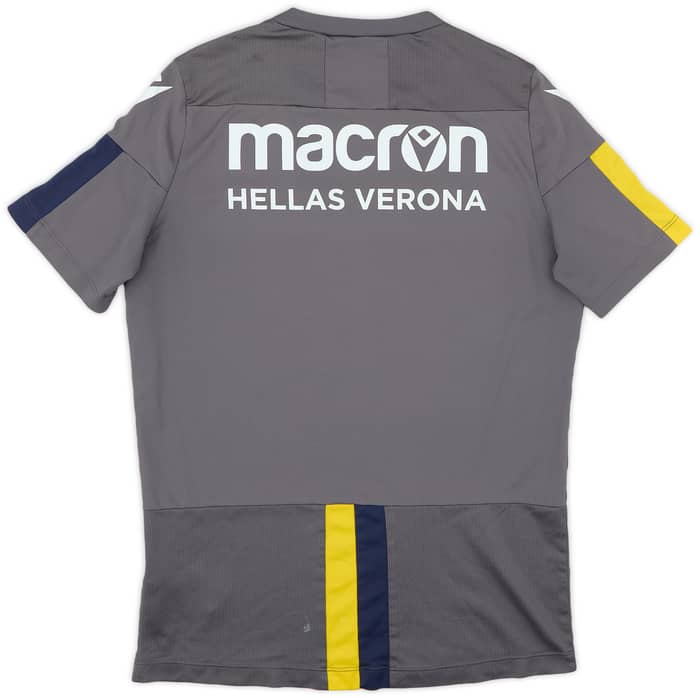 2019-20 Hellas Verona Player Issue Macron Training Shirt #9 - 8/10 - (L)